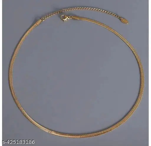 Korean trendy beautiful princess 24 k gold plated chain girl and women