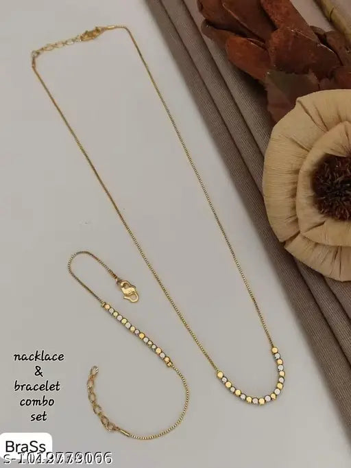 Necklace and chain premium quality combo set