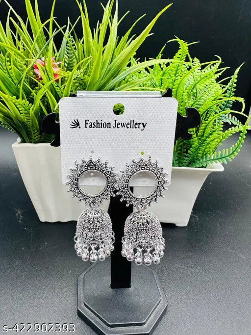 Silver Plated Earrings ( Combo Of 4)