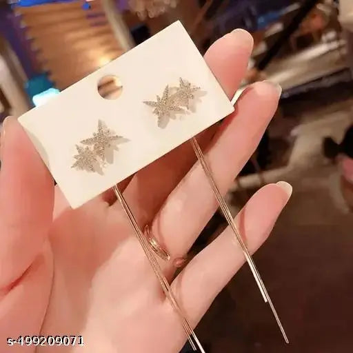 Mallesa Twinkling Star Earrings Elegant Tassel Earrings Fashion Jewelry