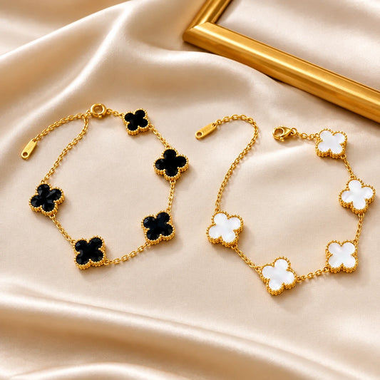 Trendy Bracelet for Woman Combo, Set of 2 Elegant Floral Design Bracelets