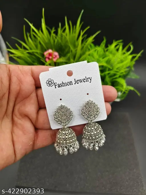Silver Plated Earrings ( Combo Of 4)