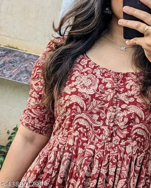 New maroon printed gawan R0/